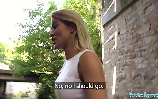 Public Spokeswoman Ruby Fondle given an Anal creampie in Public