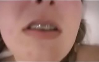 Hot teen with braces fucks anal and gets creampie Adhere to on Sluttygirlscams.com