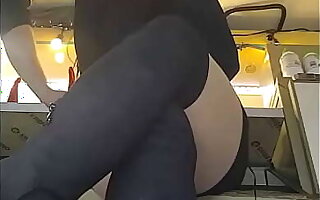 Nataly Shy first time ever flashing at work part 1