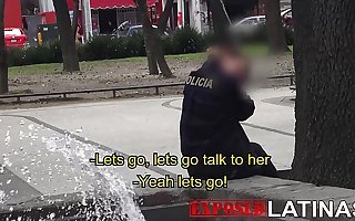 EXPOSED LATINAS Real Patrolman In Mexico City gets picked relative to and fucked on camera. SEÑORITA POLICIA